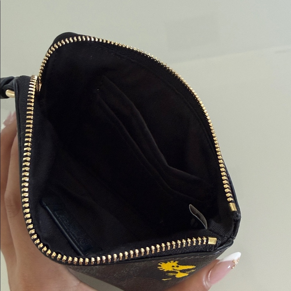 Coach Snoopy Brown Wristlet - Picture 3 of 3